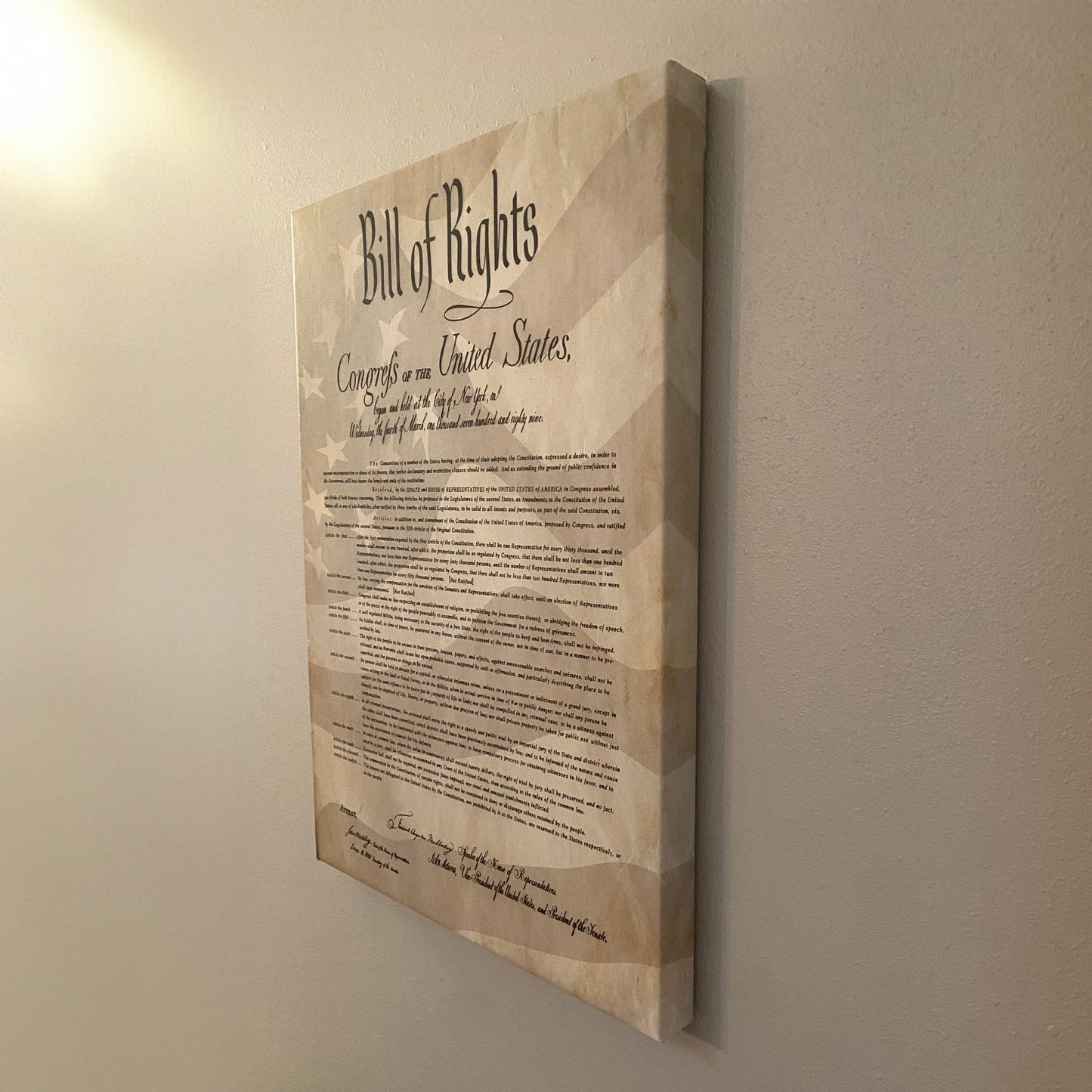 Bill of Rights Canvas