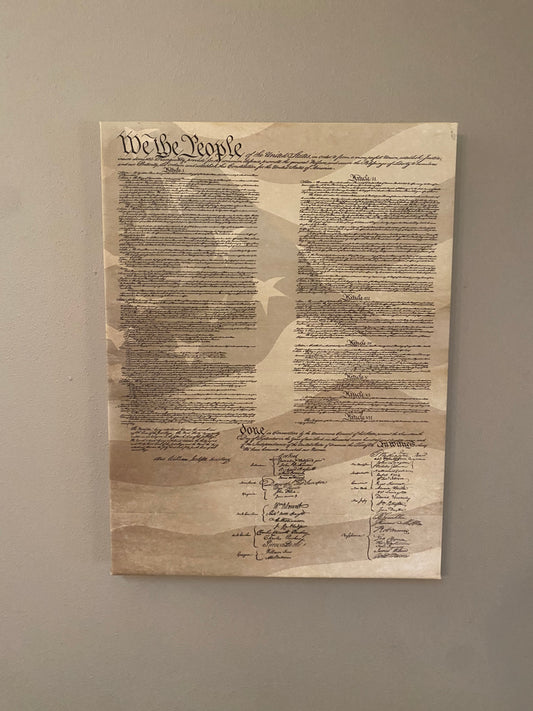 Declaration of Independence Canvas